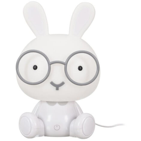 Lampe à Poser LED "Lapin" 23cm Blanc (1/4)