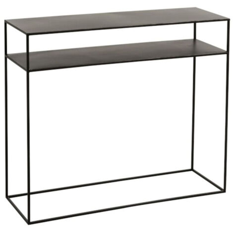 Console Design 2 Niveaux "Lovra" 100cm Noir (1/5)