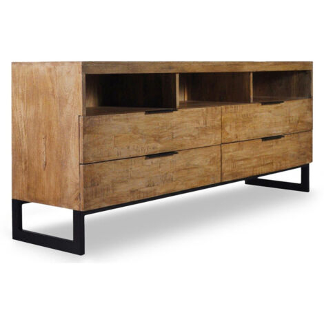 Meuble TV Design Design "Bolta" 150cm Naturel (1/3)