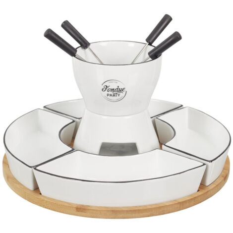 Coffret pour Fondue "La Bougie" 30cm Blanc