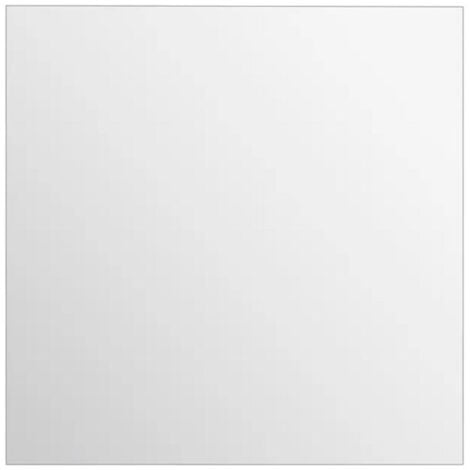 Lot de 4 Miroirs Adhésifs "Carré" 30x30cm Argent