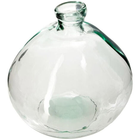 Vase Ballon en Verre Recyclé "Uly" 33cm Transparent