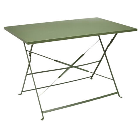 Table de Jardin Pliante "Palerme" 110cm Kaki (1/5)