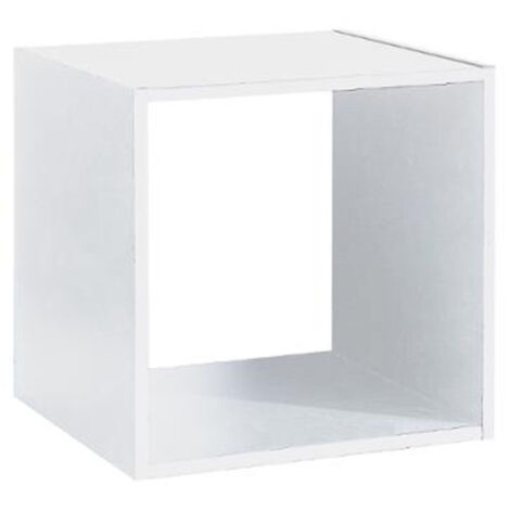 5Five Simply Smart – Étagère 1 case Mix n'Modul 34cm – Panneau de particules blanc – Dimensions L. 34,4 x P. 32 x H. 34,4 cm – À monter soi-même