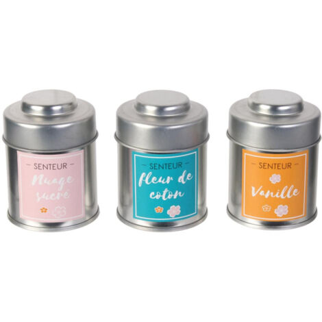 Coffret 3 Bougies Parfumées "Sweet" 60g Multicolore (1/5)