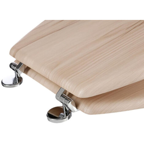 Abattant WC "Toilettes" 45cm Bois Clair