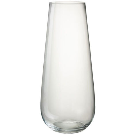 Vase Design en Verre Boule 21cm Marron Clair