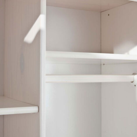Armoire 2 Portes Bois "Cardaillac" 180cm Blanc