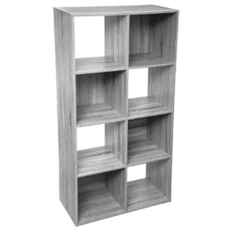 Étagère 8 Cases "Mix N'Modul" 134cm Gris (1/2)