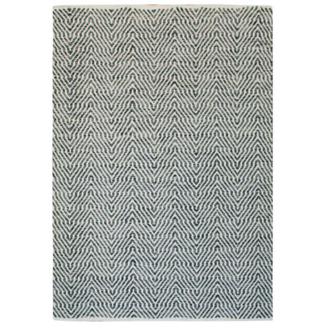 Tapis Rayé Fait Main "Aperitif" Gris 80 x 150 cm (1/4)