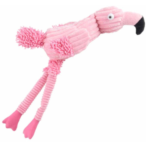 Peluche pour Chien "Flamant Rose" 46cm Rose (1/3)