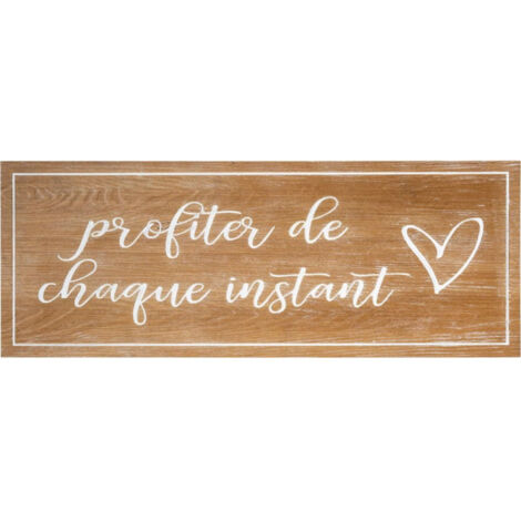 Atmosphera – Décoration murale en bois sapin 30x80cm – Style naturel – Élément design pour intérieur – Facile à installer et entretenir (1/2)