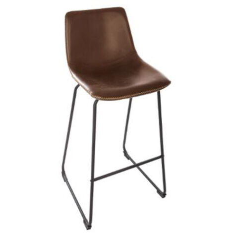 Lot de 2 Tabourets de Bar "Gardanio" 101cm Marron (1/5)