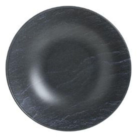 Lot de 6 Assiettes Creuses "Cadence" 20cm Noir