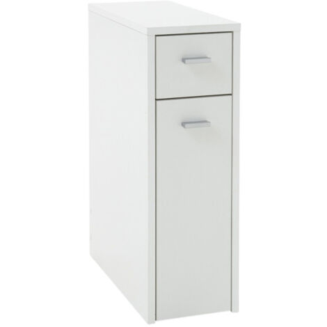 Colonne 2 Tiroirs Design "Fredon" 61cm Blanc (1/4)