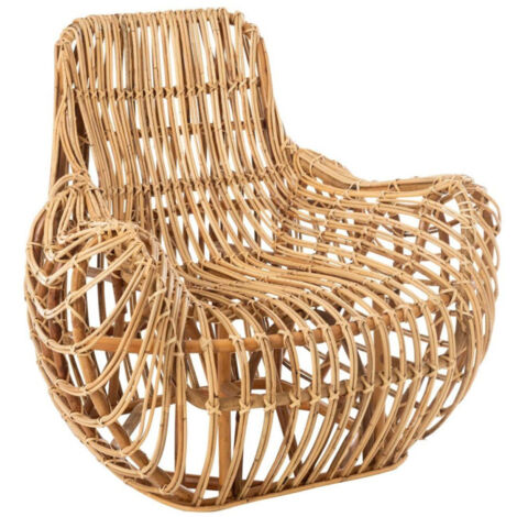 Fauteuil en Rotin Design "Ana" 100cm Naturel (1/5)