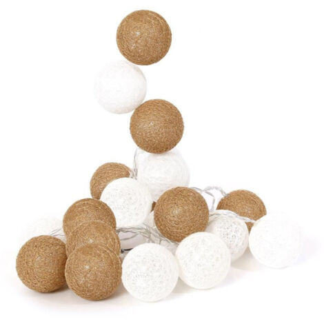 Guirlande Lumineuse à Led "20 Boules" 315cm Or