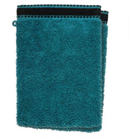 Lot de 2 Gants de Toilette "Joia" 15x21cm Bleu Canard