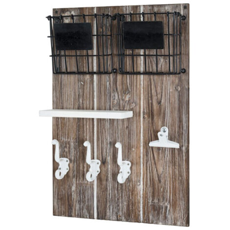 Tableau Mémo en Bois "Vintage" 55cm Naturel (1/2)