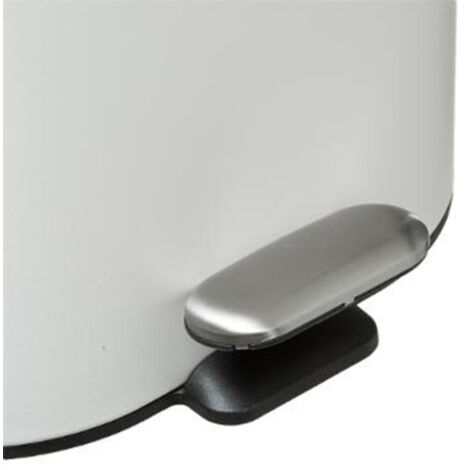 Poubelle de Salle de Bain "Siliflex" 6L Blanc