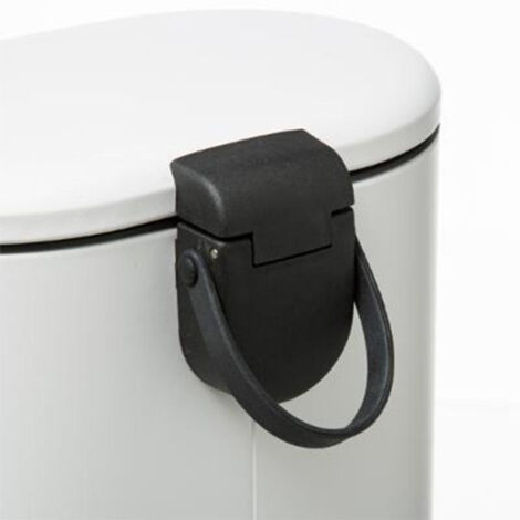 Poubelle de Salle de Bain "Siliflex" 6L Blanc