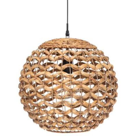 Lampe Suspension Déco "Jacinthe" 38cm Naturel (1/5)