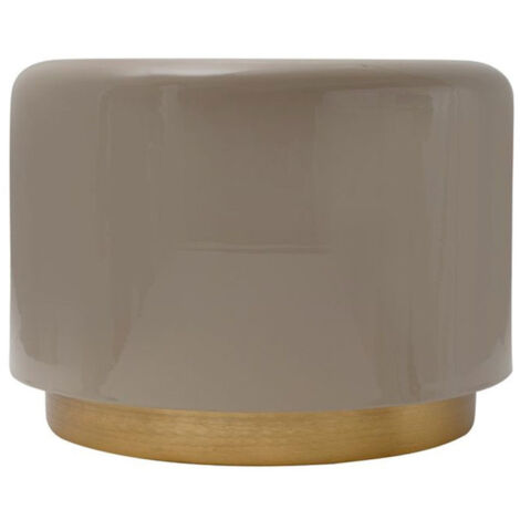 Table d'Appoint Basse "Louana" 51cm Gris (1/2)
