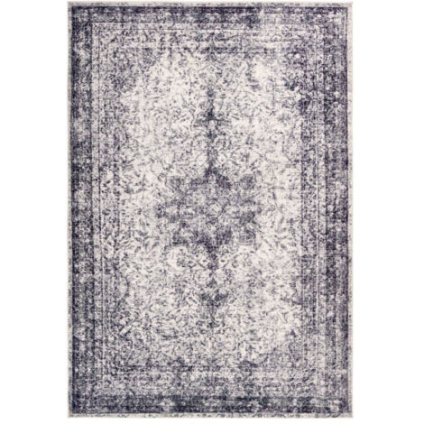 Tapis Rétro Tissé à la Main "Piedmont" Gris 120 x 170 cm (1/5)