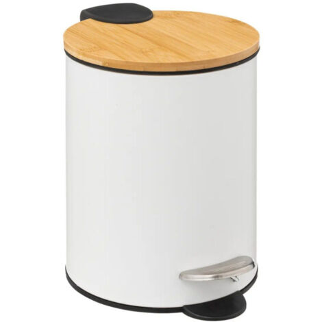 Poubelle à Pédale "Modern" 3L Blanc