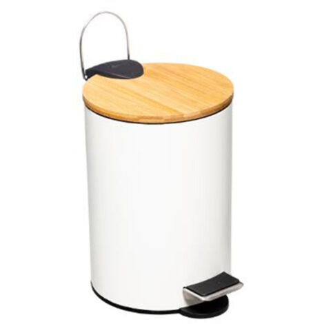 Poubelle à Pédale "Modern" 3L Blanc