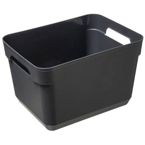 Bac de Rangement "Solutions" 43cm Gris (1/2)