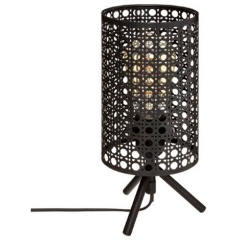 Lampe à Poser Design "Katel" 28cm Noir (1/2)