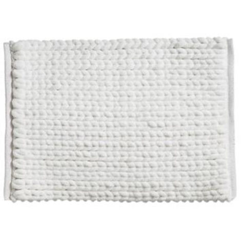 Tapis de Salle de Bain "Épais" 50x75cm Blanc (1/3)