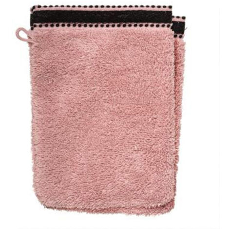 Lot de 2 Gants de Toilette "Joia" 15x21cm Rose (1/2)
