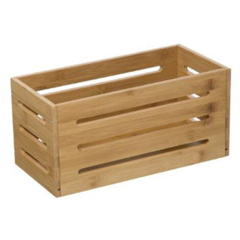 Five Simply Smart – Caisse de rangement en bambou 31x15x15 cm – Design naturel – Compatible Mix'n Modul – Pour espaces de rangement optimisés