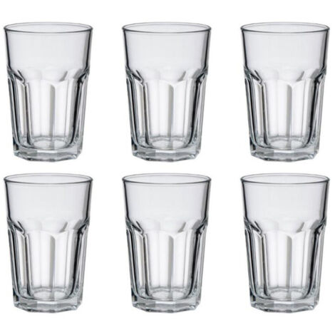 Lot de 6 Gobelets en Verre "Mojito" 36cl Transparent
