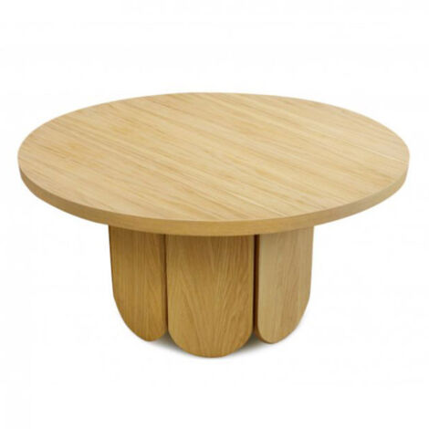 Table Basse Ronde Design "Soft" 78cm Naturel (1/4)