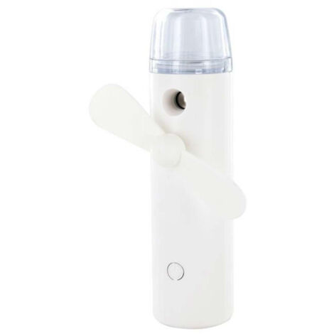 Ventilateur & Brumisateur "Rechargeable" 12cm Blanc (1/5)