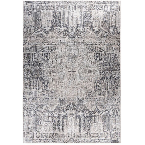 Tapis Vintage Poils Plats "Rhodin" Gris 160 x 230 cm (1/4)