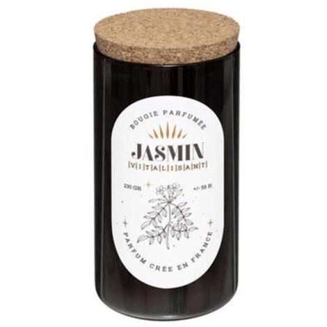 Bougie Parfumée en Verre "Snow" 230g Jasmin (1/2)
