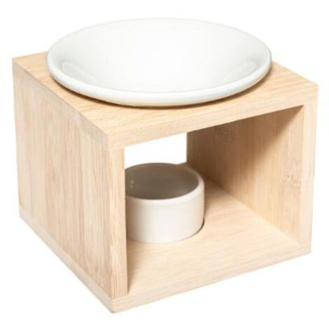 Brûle-Parfum en Céramique "Bambou" 11cm Naturel (1/2)