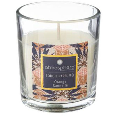 Bougie Parfumée en Verre "Neda" 110g Orange Cannelle (1/2)