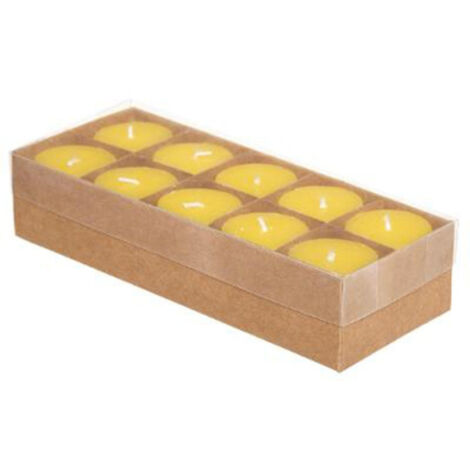 Lot de 10 Bougies "Générique" 4cm Citronnelle (1/2)