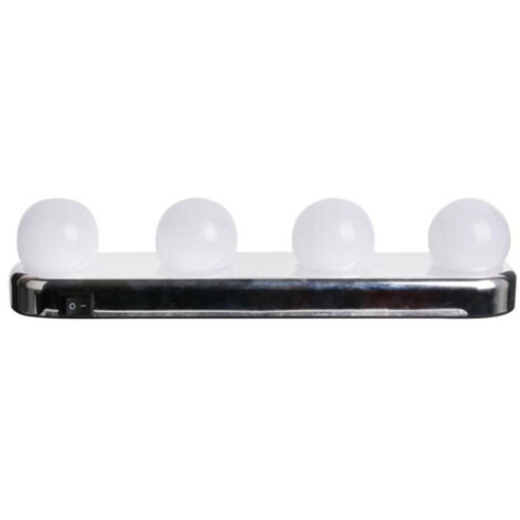Barre Lumineuse Ventouse "4 Ampoules" 30cm Blanc