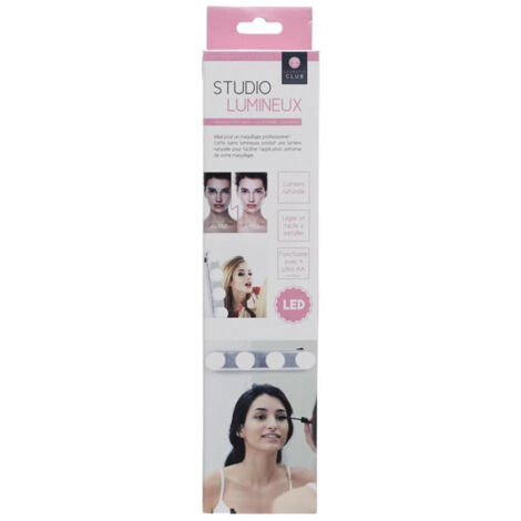 Barre Lumineuse Ventouse "4 Ampoules" 30cm Blanc