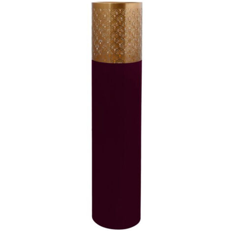 Vase Rond Design "Decoa" 121cm Violet & Or (1/2)