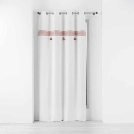 Rideau à Œillets "Amaya" 140x240cm Rose (1/5)