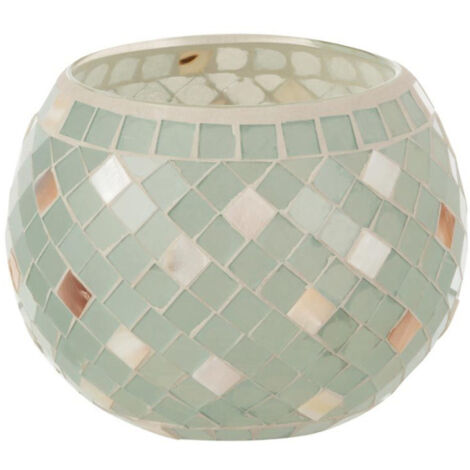 Photophore en Verre Design "Miosai" 15cm Gris (1/3)