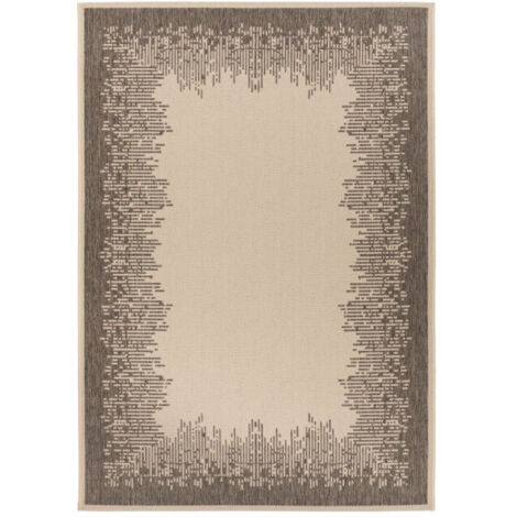 Tapis Imprimé à Poils Courts "Splash" Crème 80 x 150 cm (1/3)