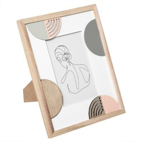 Cadre Photo Design "Geo Thea" 10x15cm Naturel (1/2)